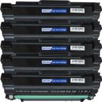 5 Pack Samsung MLT-D1052L Black Compatible High-Yield Toner Cartridge