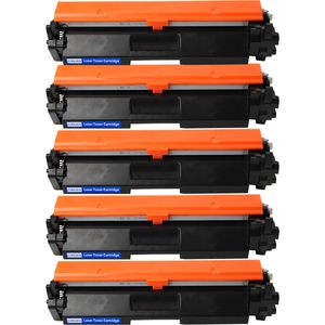 5 Pack Canon 051H Black Compatible High-Yield Toner Cartridge (2169C002)