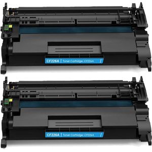 2 Pack HP 26A Black Compatible Toner Cartridge (CF226A)