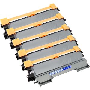 5 Pack Brother TN2220 Black Compatible High-Yield Toner Cartridges (Replaces TN2210)